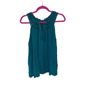 Maurices‎ 2X Green Crochet Knit Blouse Top Womens Lightweight Relaxed Staple